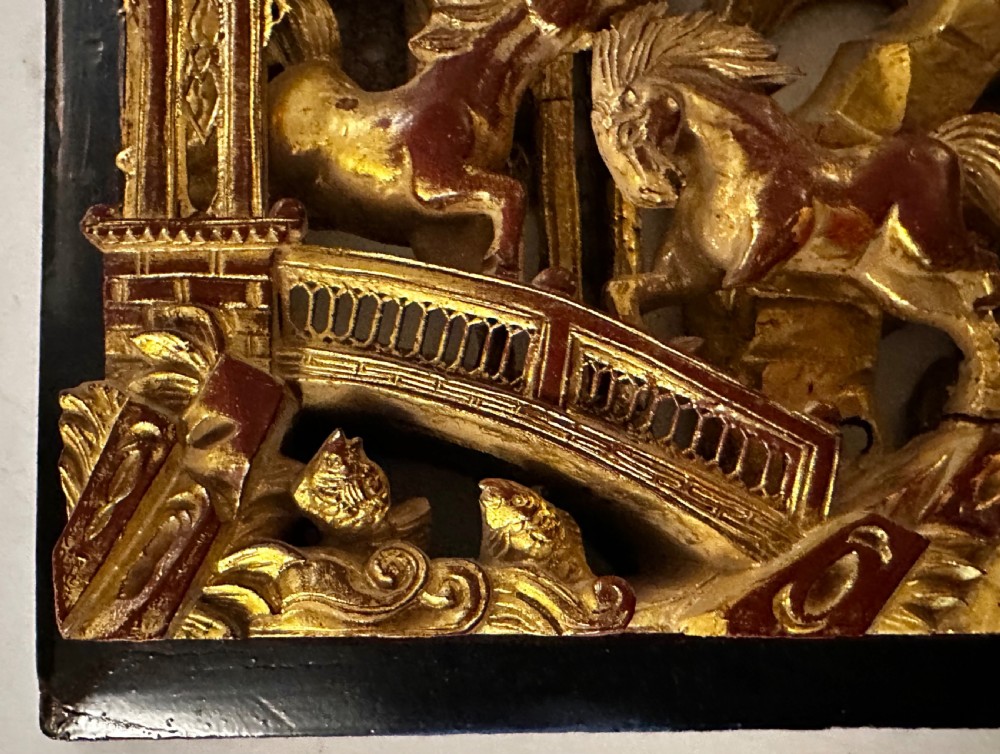 Chinese Carved Panel depicting 