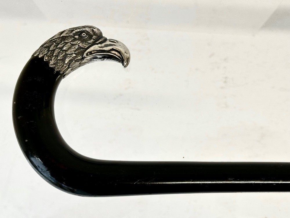 Walking Cane with Silver Eagle's Head