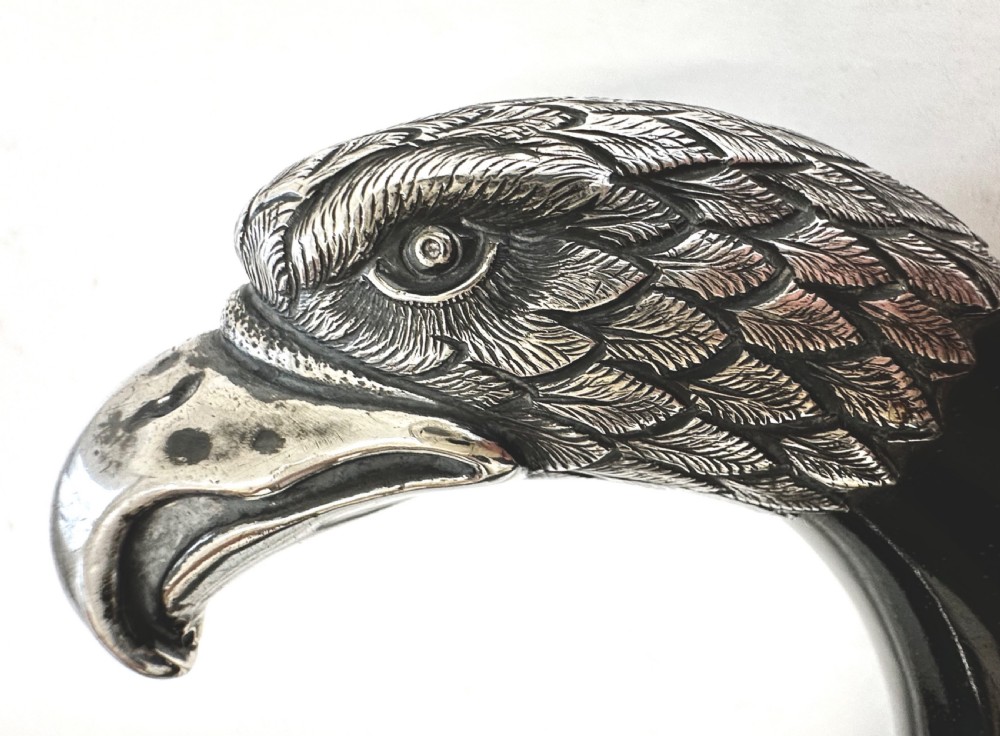 Walking Cane with Silver Eagle's Head View VII