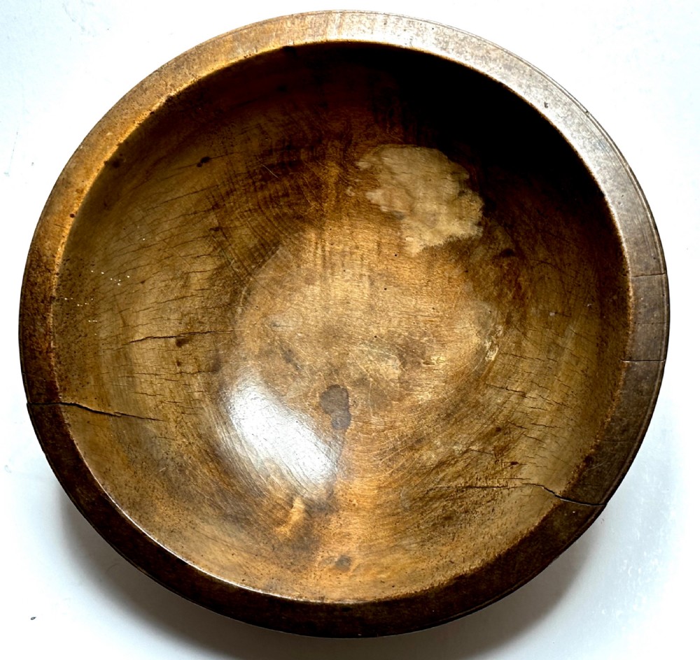 Very Large Treen Dairy Bowl View IV
