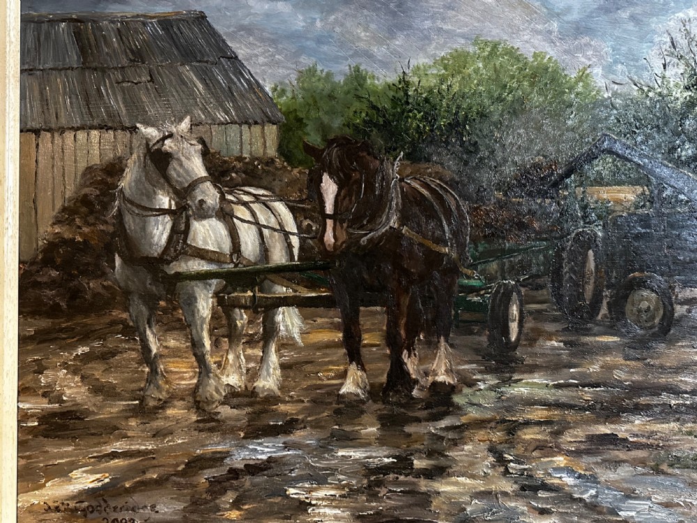 Oil on Canvas by Joe Godderidge  (1932-2017) View II