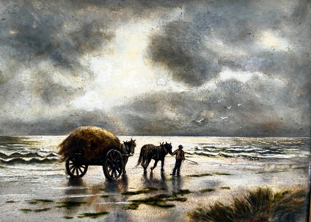 Oil on Board of Sea Scape View III
