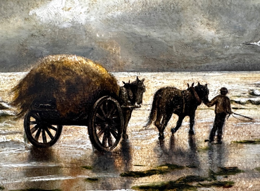 Oil on Board of Sea Scape View II