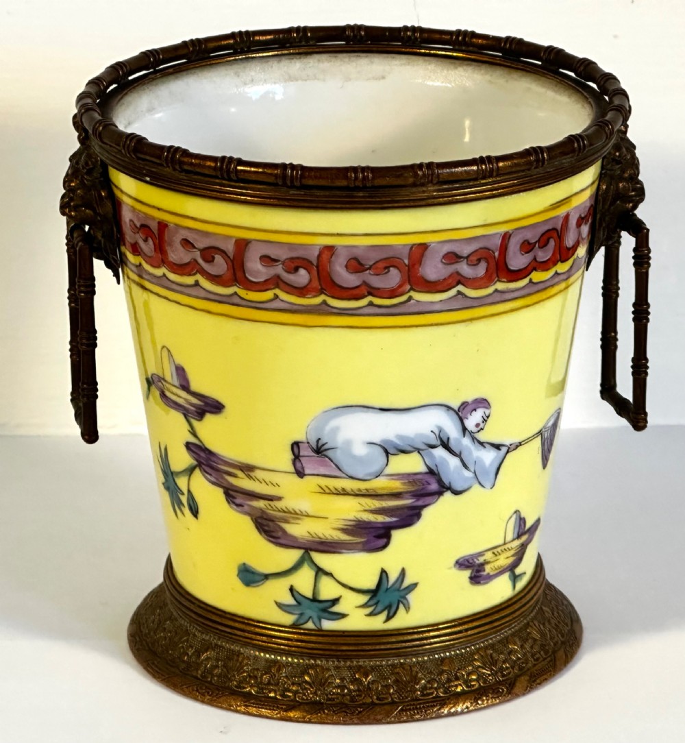 Rare Porcelain Beaker by Sinceny of Rouen. 