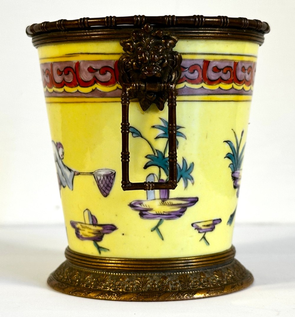 Rare Porcelain Beaker by Sinceny of Rouen.  View III
