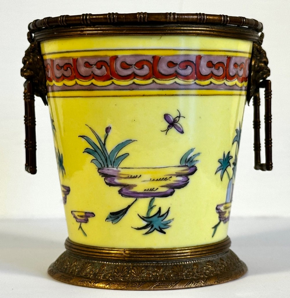 Rare Porcelain Beaker by Sinceny of Rouen.  View IV