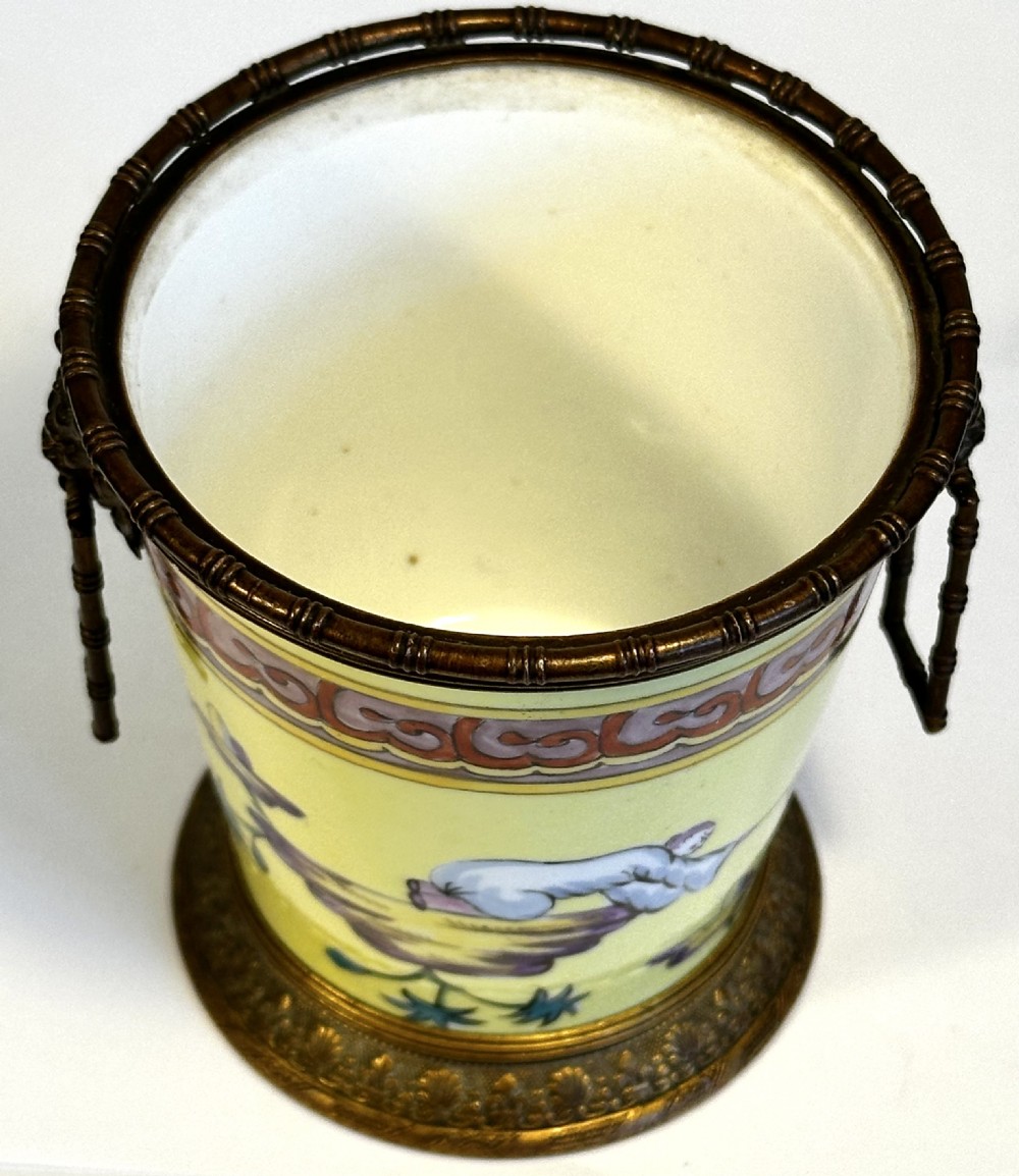 Rare Porcelain Beaker by Sinceny of Rouen.  View V