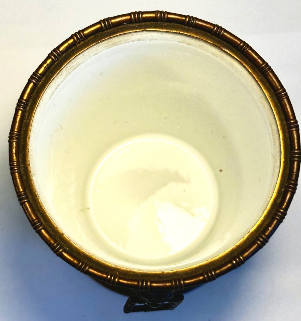 Rare Porcelain Beaker by Sinceny of Rouen.  View VII