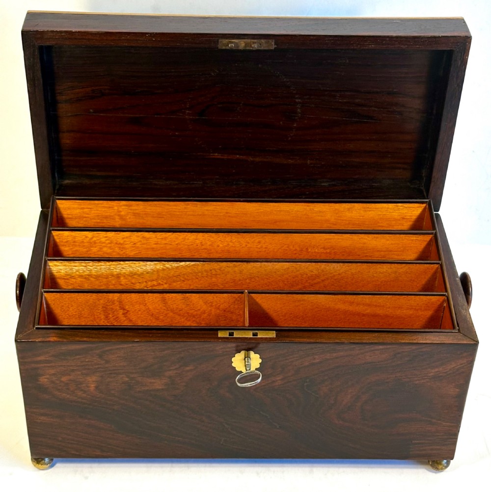 Regency Rosewood Stationery Box View IV