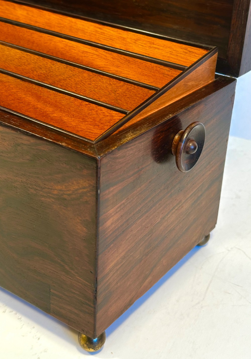 Regency Rosewood Stationery Box View V