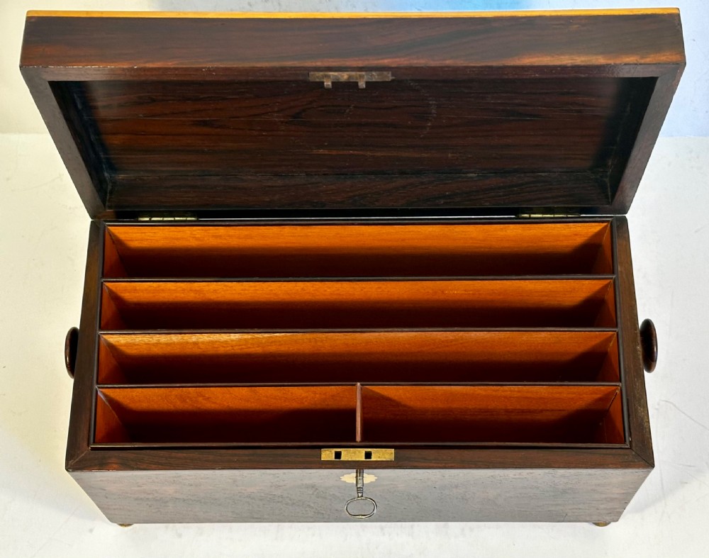 Regency Rosewood Stationery Box View VI