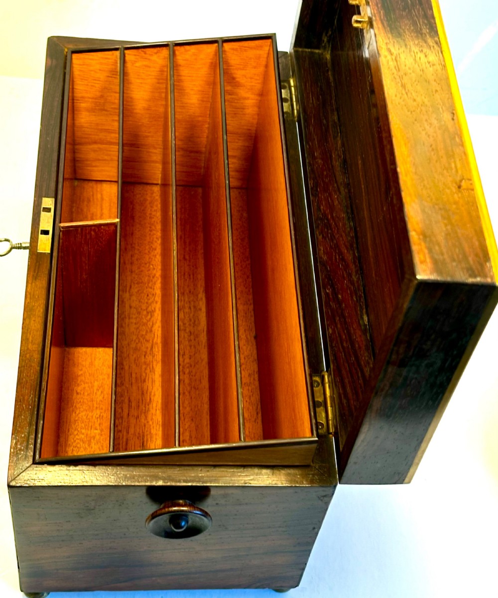 Regency Rosewood Stationery Box View VII