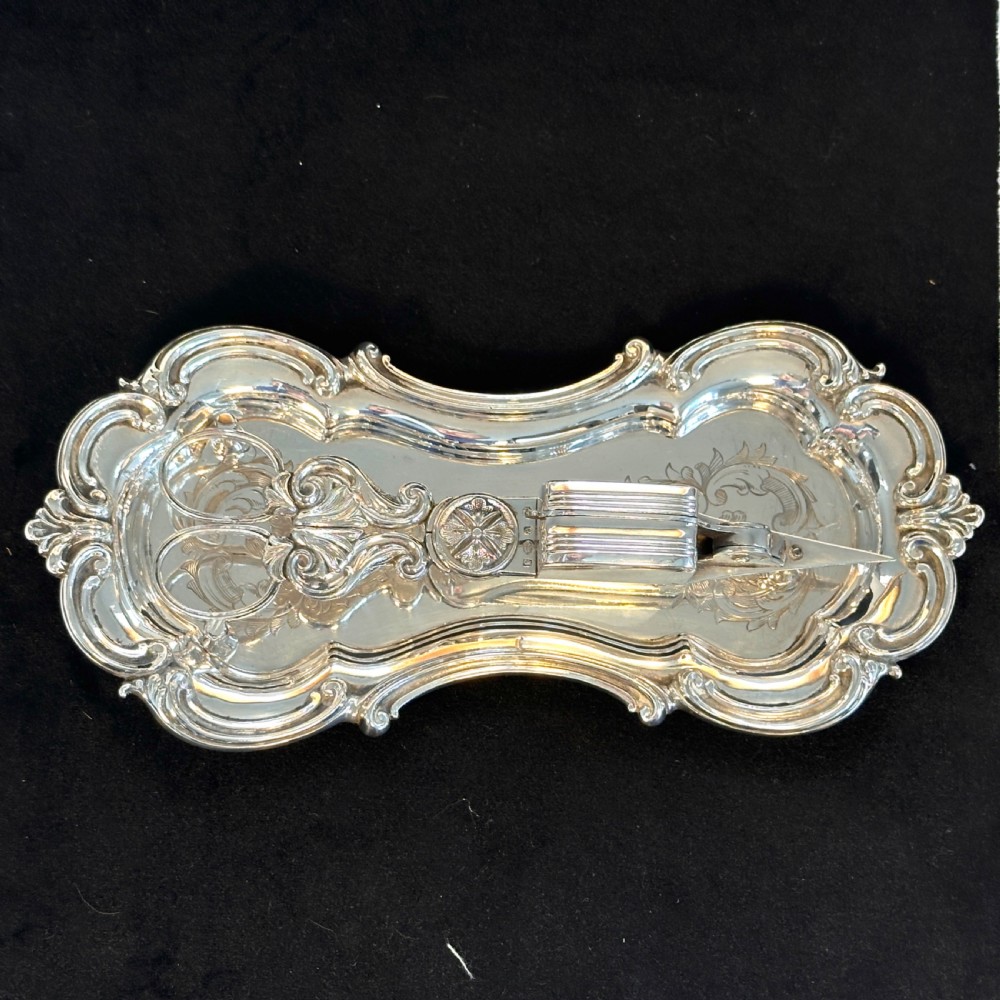 Georgian Candle Snuffer and Tray In Old Sheffield Plate View II