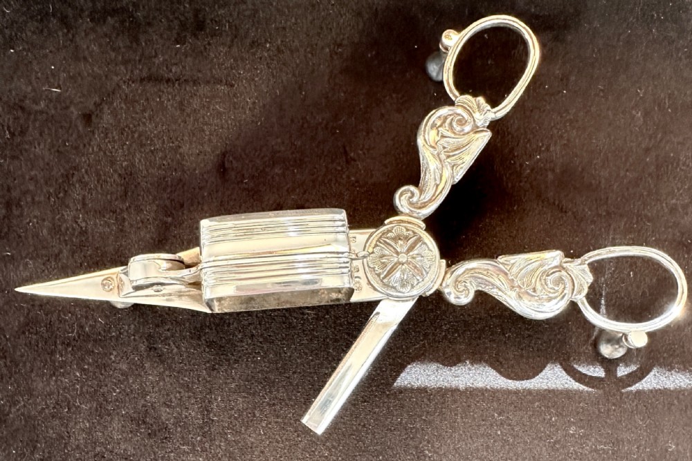 Georgian Candle Snuffer and Tray In Old Sheffield Plate View VIII