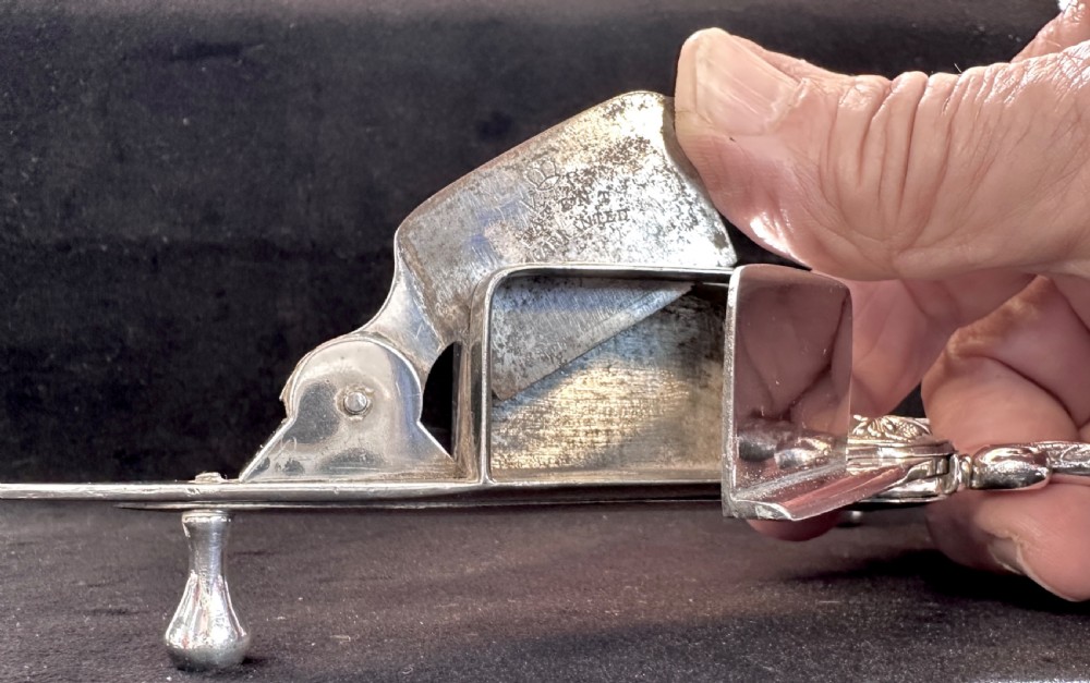 Georgian Candle Snuffer and Tray In Old Sheffield Plate View X