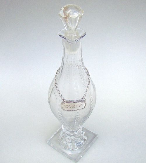 fig 1. GEORGIAN CUT GLASS CONDIMENT BOTTLE, CIRCA 1790 WITH