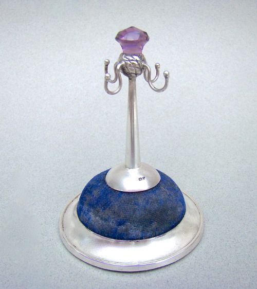 George V Silver Ring Tree by Gourdel Vales & Co, Birmingham 1910