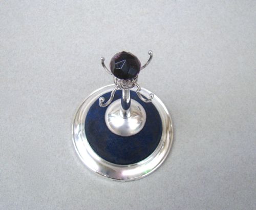 fig 2. GEORGE V SILVER RING TREE BY GOURDEL VALES & CO, BIRMINGHAM 1910