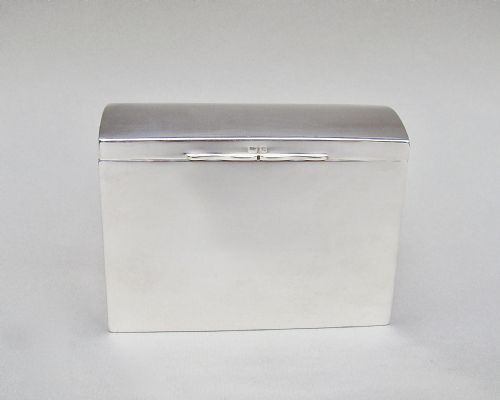 fig 1. FABULOUS EDWARDIAN SILVER PLAYING CARD BOX BY HENRY MATTHEWS, BIRMINGHAM 1902