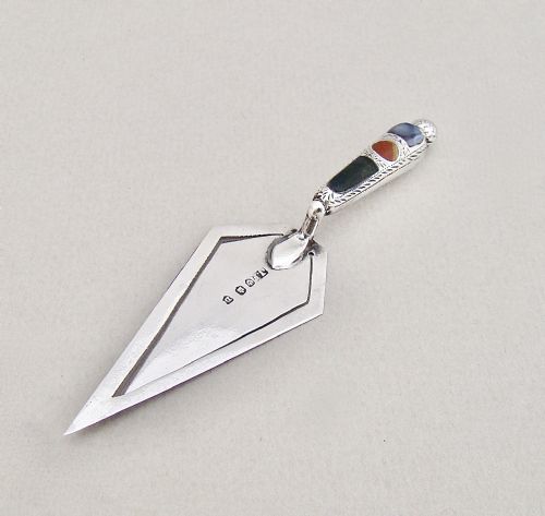 fig 1. RARE EDWARDIAN SCOTTISH SILVER & AGATE