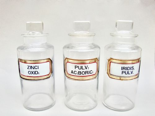 Set of Three Victorian Medium Sized Apothecary Jars, Circa 1890
