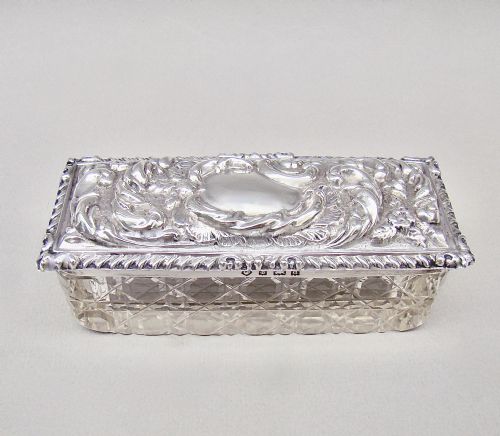 Edwardian Silver Dressing Table Jar by Thomas Hayes, Birmingham 1903

