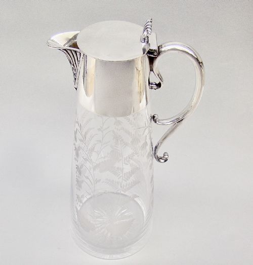 fig 1. SUPERB VICTORIAN SILVER PLATED CLARET JUG BY HUKIN & HEATH, CIRCA 1890