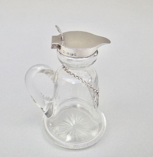fig 2. RARE SILVER MOUNTED WHISKY TOT OR WHISKY NOGGIN BY HUKIN & HEATH, BIRMINGHAM 1910