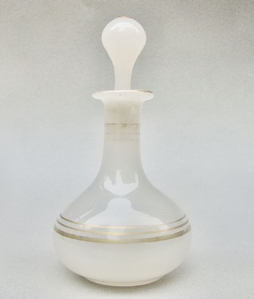 fig 1. 19TH C. FRENCH SMALL OPALINE GLASS SCENT BOTTLE, CIRCA 1890