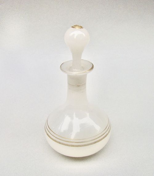 19th C. French Small Opaline Glass Scent Bottle, Circa 1890