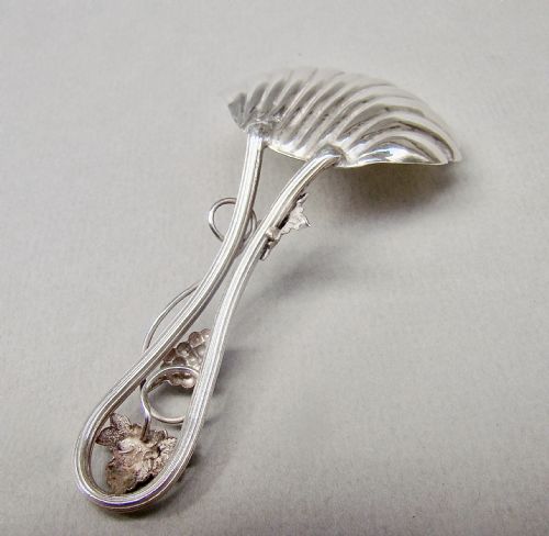 fig 2. DELIGHTFUL VICTORIAN SILVER CADDY SPOON BY GEORGE UNITE, BIRMINGHAM 1861