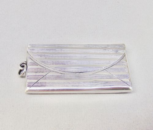 George V Silver Triple Stamp Case by Albert Ernest Jenkins, Birmingham 1912