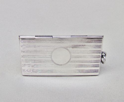 fig 1. GEORGE V SILVER TRIPLE STAMP CASE BY ALBERT ERNEST JENKINS, BIRMINGHAM 1912