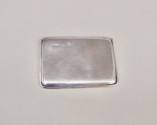 fig 2. GEORGE V SILVER SLIDING ACTION DOUBLE STAMP CASE BY THE AHRONSBERG BROTHERS, BIRMINGHAM 1914