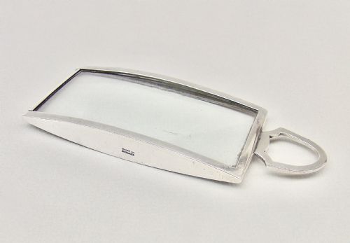 fig 1. RARE ASPREY & CO SMALL SILVER DESK MAGNIFYING GLASS, LONDON 1933