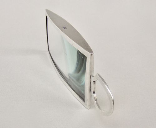 fig 3. RARE ASPREY & CO SMALL SILVER DESK MAGNIFYING GLASS, LONDON 1933