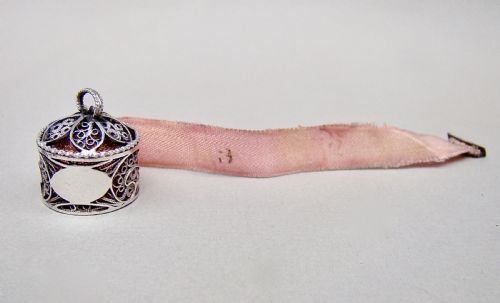 Rare Georgian Silver Filigree Tape Measure, Circa 1820