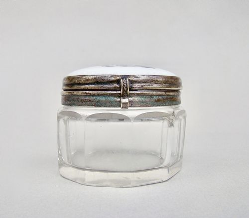 fig 2. RARE 19TH CENTURY BRASS BOUND GLASS TRINKET BOX, CIRCA 1890