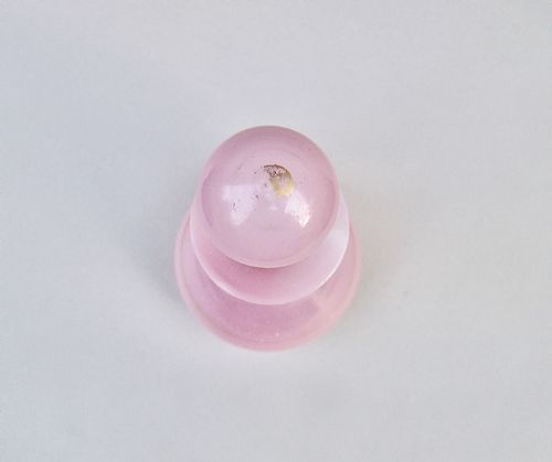 fig 2. 19TH C. FRENCH PALE PINK OPALINE GLASS SCENT BOTTLE, CIRCA 1890