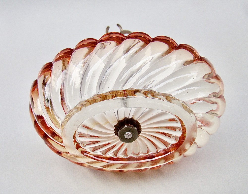 RARE FRENCH BACCARAT BAMBOO PATTERN ROSE TEINTE  HOLDER, BAMBOO PATTERN, CIRCA 1890 View V