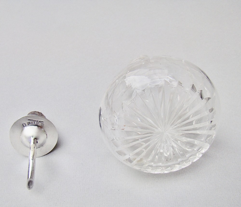 MID-CENTURY SILVER MOUNTED ANGOSTURA BITTERS BOTTLE BY THE ADIE BROTHERS, BIRMINGHAM 1952 View IV