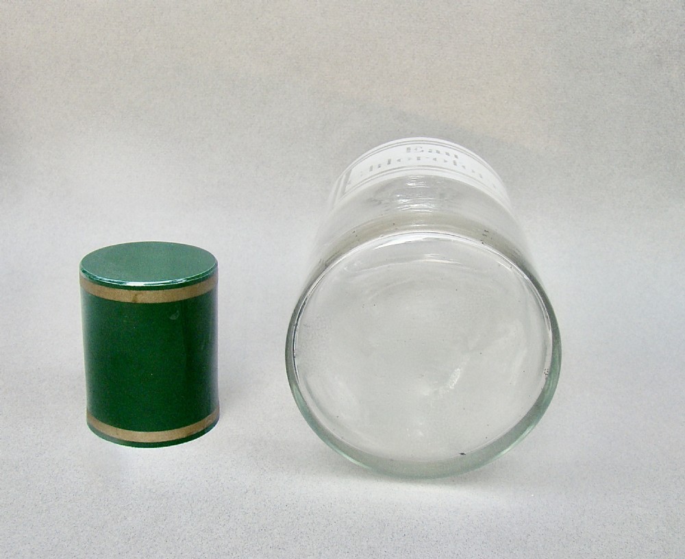 UNUSUAL 19TH CENTURY FRENCH ETCHED CLEAR GLASS APOTHECARY JAR, CIRCA 1890 View IV