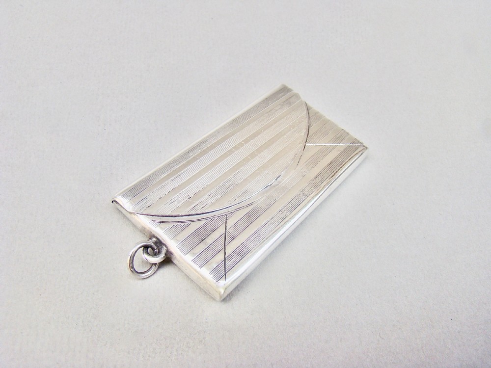 GEORGE V SILVER TRIPLE STAMP CASE BY ALBERT ERNEST JENKINS, BIRMINGHAM 1912 View VII