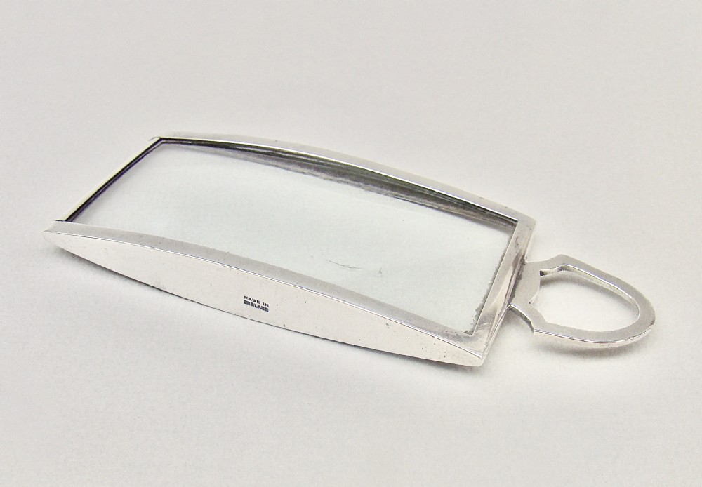 RARE ASPREY & CO SMALL SILVER DESK MAGNIFYING GLASS, LONDON 1933 View II