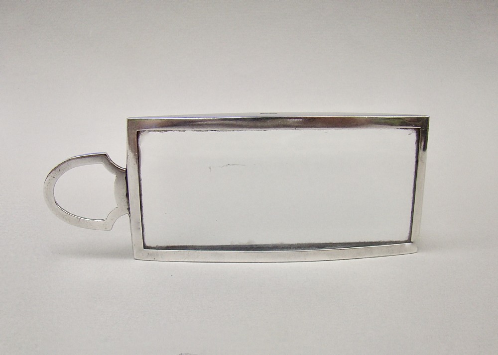 RARE ASPREY & CO SMALL SILVER DESK MAGNIFYING GLASS, LONDON 1933 View III
