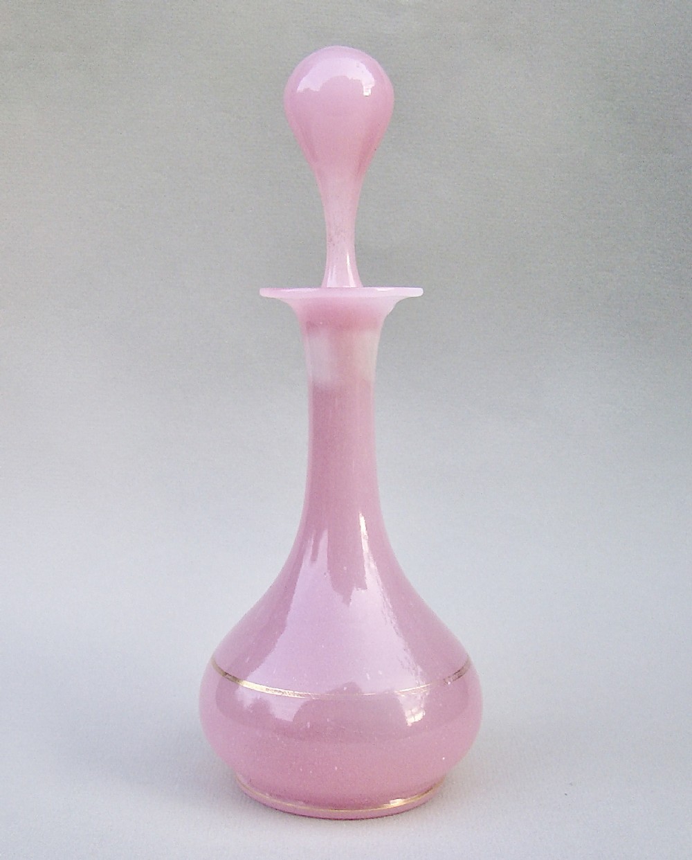 19TH C. FRENCH PALE PINK OPALINE GLASS SCENT BOTTLE, CIRCA 1890