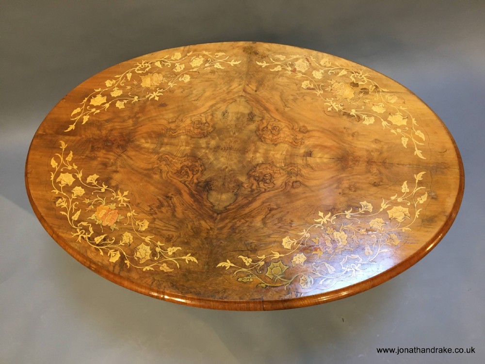 Victorian walnut coffee table View II