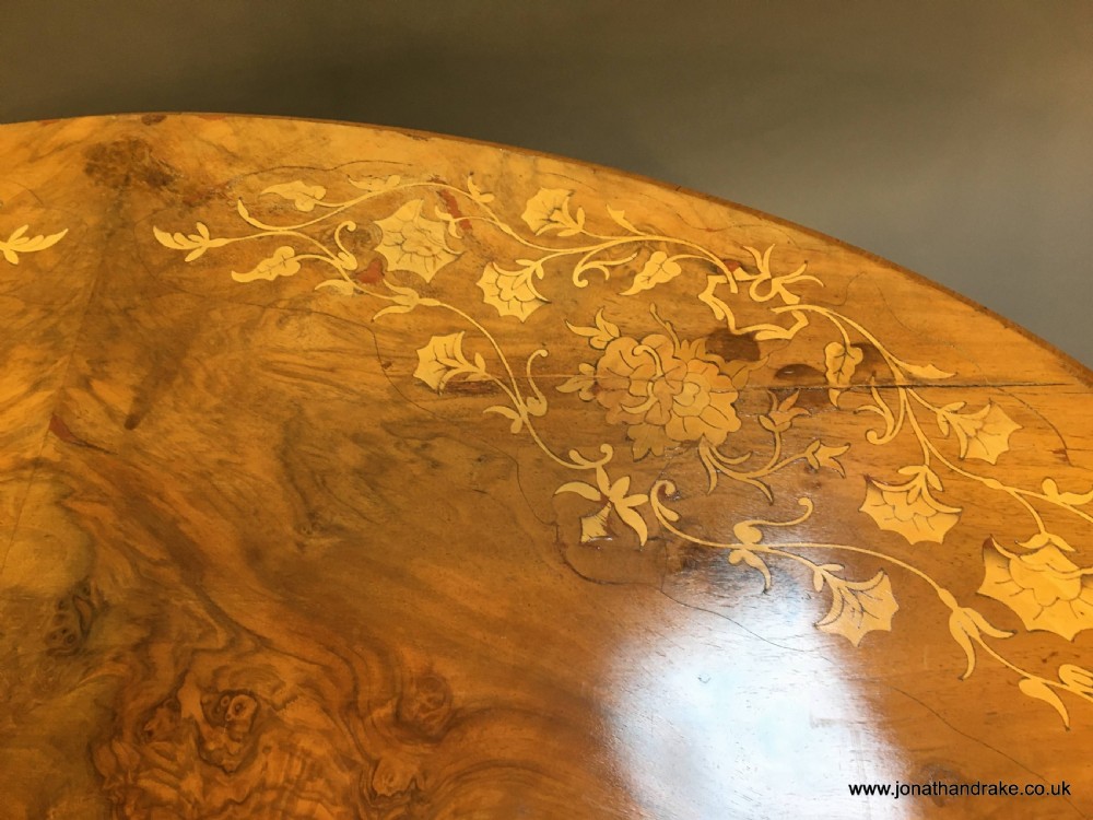 Victorian walnut coffee table View V