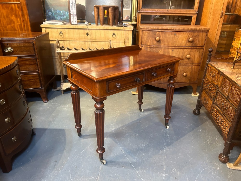 William IV Mahogany Writing Table View VII