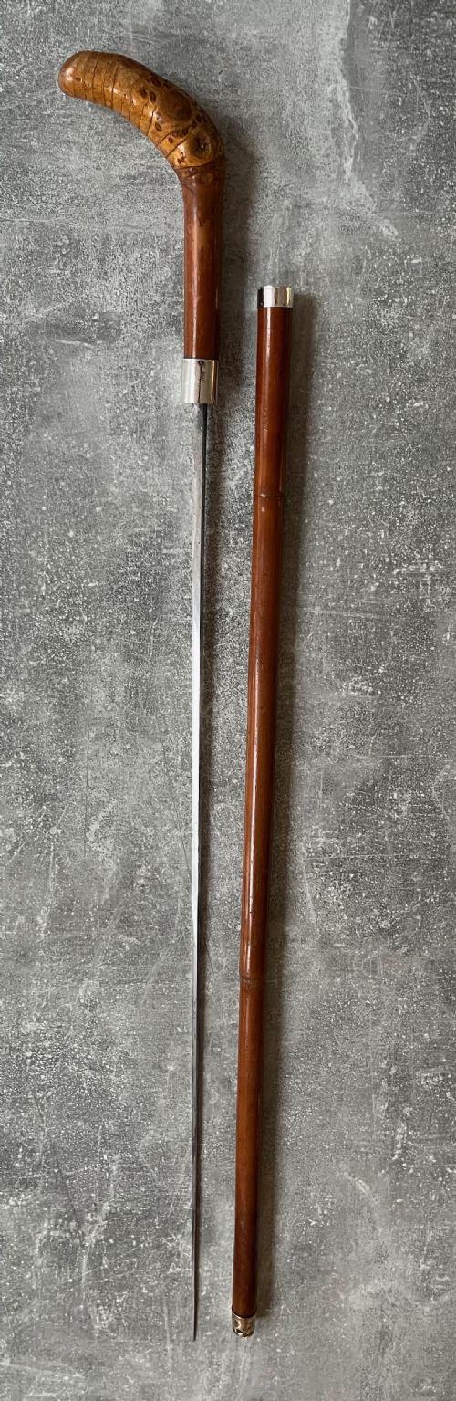 Early 20th Century Palmwood Sword Stick by Brigg of St James's, London